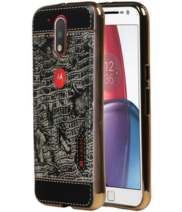 M-Cases Zwart Krokodil Design TPU voor Hoesje voor Motorola Moto G4 / G4 Plus M-Cases Zwart Krokodil Design TPU voor Hoesje voor Motorola Moto G4 / G4 Plus