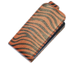 Donker Bruin Zebra Classic Flip case voor Hoesje voor Samsung Galaxy S4 I9500 Donker Bruin Zebra Classic Flip case voor Hoesje voor Samsung Galaxy S4 I9500