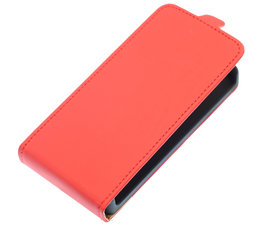 Rood Effen Flip case voor Hoesje voor Samsung Galaxy S3 I9300