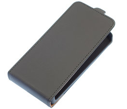 Zwart Effen Flip case voor Hoesje voor Samsung Galaxy S5