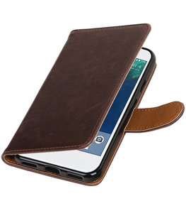 Mocca Pull-Up PU booktype wallet cover voor Hoesje voor Google Pixel XL