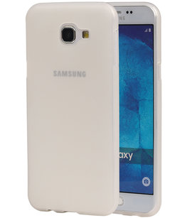 Hoesje voor Samsung Galaxy A8 2016 TPU back case transparant Wit Hoesje voor Samsung Galaxy A8 2016 TPU back case transparant Wit