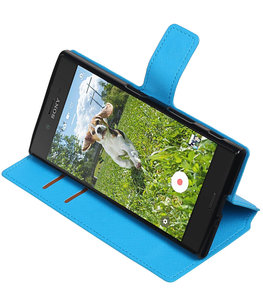 Blauw Hoesje voor Sony Xperia XZ / XZs TPU wallet case booktype HM Book