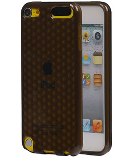 Hoesje voor Apple iPod Touch 5 / 6 Diamant TPU back case Zwart Hoesje voor Apple iPod Touch 5 / 6 Diamant TPU back case Zwart
