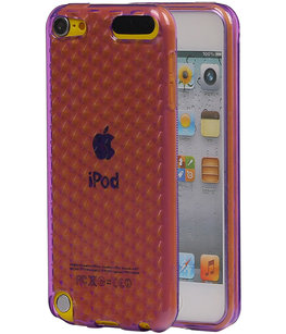 Hoesje voor Apple iPod Touch 5 / 6 Diamant TPU back case Paars Hoesje voor Apple iPod Touch 5 / 6 Diamant TPU back case Paars