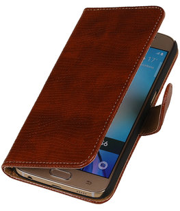 Bruin Mini Slang Booktype wallet voor Hoesje voor Apple iPhone 6 / 6s Bruin Mini Slang Booktype wallet voor Hoesje voor Apple iPhone 6 / 6s