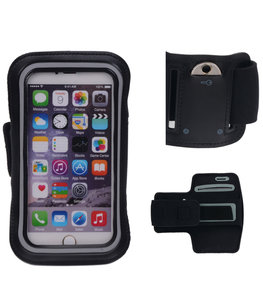 Universele Zwart Sport Armband Neopreen Medium Universele Zwart Sport Armband Neopreen Medium