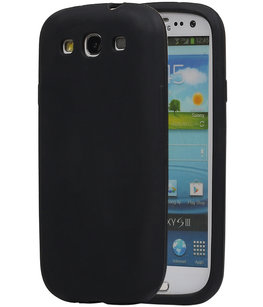 Hoesje voor Samsung Galaxy S3 i9300 TPU back case Zwart