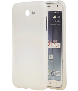 Hoesje voor Samsung Galaxy J7 2017 / Pro TPU back case transparant Wit Hoesje voor Samsung Galaxy J7 2017 / Pro TPU back case transparant Wit