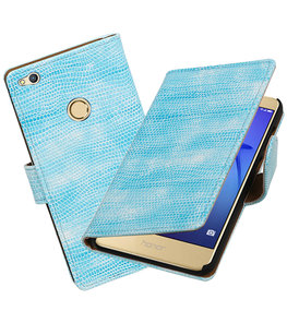 Turquoise Mini Slang booktype wallet cover voor Hoesje voor Huawei P8 Lite 2017 / P9 Lite 2017 Turquoise Mini Slang booktype wallet cover voor Hoesje voor Huawei P8 Lite 2017 / P9 Lite 2017