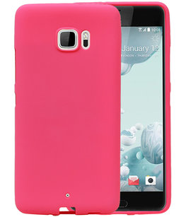 Roze Zand TPU back case cover voor Hoesje voor HTC U Ultra