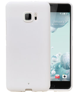 Wit Zand TPU back case cover voor Hoesje voor HTC U Ultra
