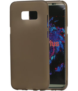 Hoesje voor Samsung Galaxy S8+ Plus TPU back case transparant Grijs