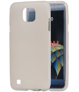 Hoesje voor LG X Cam K580 TPU back case transparant Wit Hoesje voor LG X Cam K580 TPU back case transparant Wit