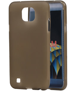 Hoesje voor LG X Cam K580 TPU back case transparant Grijs Hoesje voor LG X Cam K580 TPU back case transparant Grijs