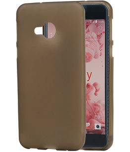 Hoesje voor HTC U Play TPU back case transparant Grijs