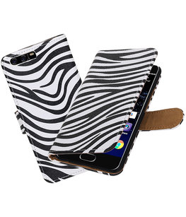 Zebra booktype wallet cover Hoesje voor Huawei P10 Zebra booktype wallet cover Hoesje voor Huawei P10
