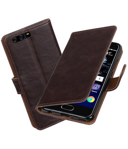 Mocca Pull-Up PU booktype Hoesje voor Huawei P10 Plus Mocca Pull-Up PU booktype Hoesje voor Huawei P10 Plus