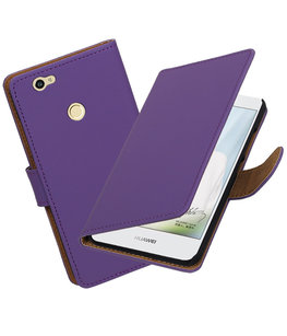 Paars Effen booktype voor Hoesje voor Huawei Nova Paars Effen booktype voor Hoesje voor Huawei Nova