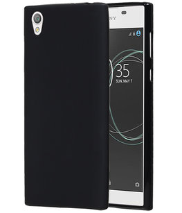 Hoesje voor Sony Xperia L1 TPU back case Zwart