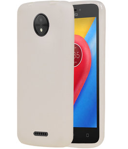 Hoesje voor Motorola Moto C TPU back case transparant Wit