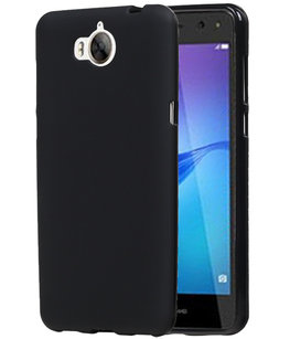 Hoesje voor Huawei Y5 2017 / Y5 III TPU back case Zwart Hoesje voor Huawei Y5 2017 / Y5 III TPU back case Zwart