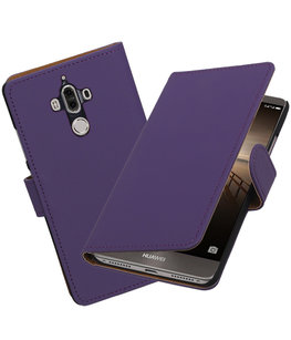 Hoesje voor Huawei Mate 9 Effen booktype Paars