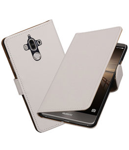 Hoesje voor Huawei Mate 9 Effen booktype Wit
