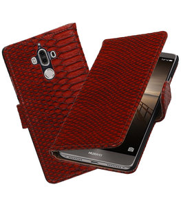 Hoesje voor Huawei Mate 9 Slang booktype Rood