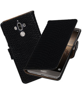 Hoesje voor Huawei Mate 9 Slang booktype Zwart