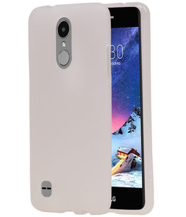 Hoesje voor LG K8 2017 TPU back case transparant Wit Hoesje voor LG K8 2017 TPU back case transparant Wit