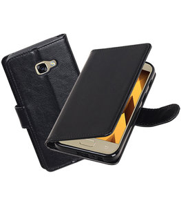 Zwart Portemonnee booktype Hoesje voor Samsung Galaxy A3 2017 A320