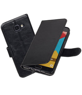 Zwart Portemonnee booktype Hoesje voor Samsung Galaxy A5 2016 A510