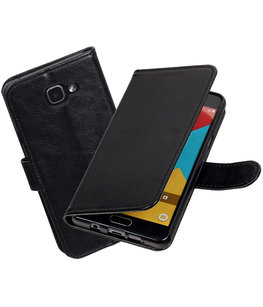 Zwart Portemonnee booktype Hoesje voor Samsung Galaxy A7 2016 A710 Zwart Portemonnee booktype Hoesje voor Samsung Galaxy A7 2016 A710