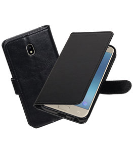 Zwart Portemonnee booktype Hoesje voor Samsung Galaxy J3 2017 Zwart Portemonnee booktype Hoesje voor Samsung Galaxy J3 2017