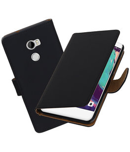 Hoesje voor HTC One X10 Effen booktype Zwart