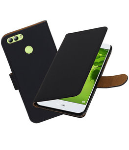 Hoesje voor Huawei nova 2 Effen booktype Zwart