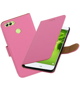 Hoesje voor Huawei nova 2 Effen booktype Roze