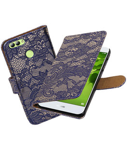 Hoesje voor Huawei nova 2 Lace booktype Blauw