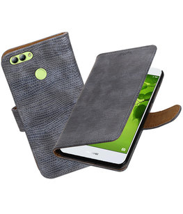 Hoesje voor Huawei nova 2 Mini Slang booktype Grijs