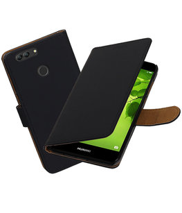 Hoesje voor Huawei nova 2 Plus Effen booktype Zwart