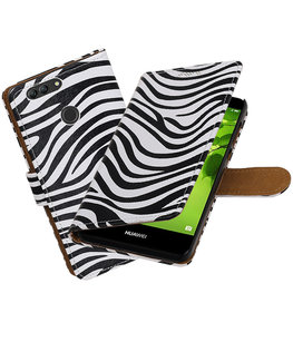 Hoesje voor Huawei nova 2 Plus Zebra booktype