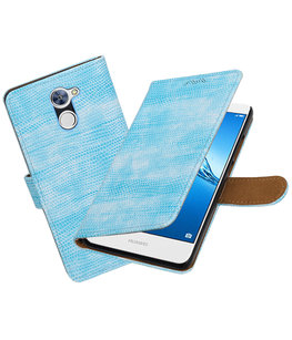 Hoesje voor Huawei Y7 / Y7 Prime Mini Slang booktype Turquoise Hoesje voor Huawei Y7 / Y7 Prime Mini Slang booktype Turquoise
