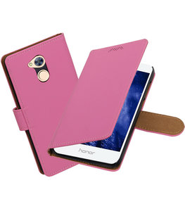 Hoesje voor Huawei Honor 6A Effen booktype Roze