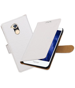 Hoesje voor Huawei Honor 6A Krokodil booktype Wit