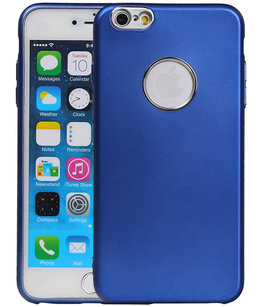 Hoesje voor Apple iPhone 6 Plus / 6s Plus Design TPU back case Blauw