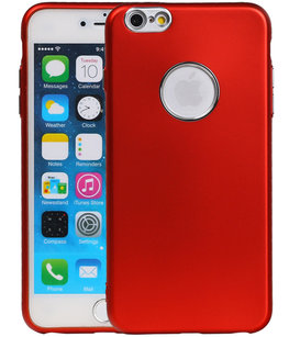 Hoesje voor Apple iPhone 6 Plus / 6s Plus Design TPU back case Rood