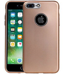Hoesje voor Apple iPhone 7 Plus / 8 Plus Design TPU back case Goud