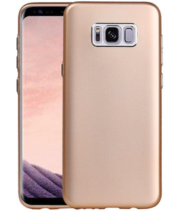 Hoesje voor Samsung Galaxy S8+ Plus Design TPU back case Goud