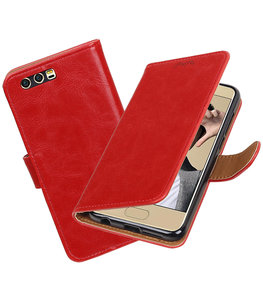 Hoesje voor Huawei Honor 9 Pull-Up booktype Rood